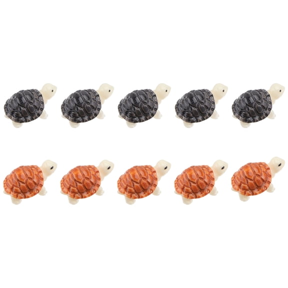 LOLIPPYY 16-Piece Turtle Figurine Set Assorted Colors Decorative Display Models for Home and Office