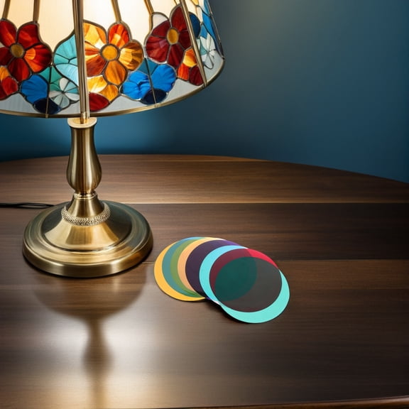 LOLIPPYY 16Pcs Multi Colored Gel Light Filter Sheets Peel and Stick Lighting Film for LED Fixtures