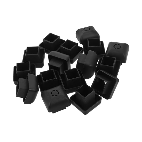 LOLIPPYY 16Pcs Raised Garden Planter Replacement Post Caps Black for Outdoor Planter Box Corner Protection