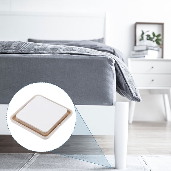 LOLIPPYY 16Pcs Self Adhesive Furniture Pads Light Grey Noise Proof Glide for Home Floors