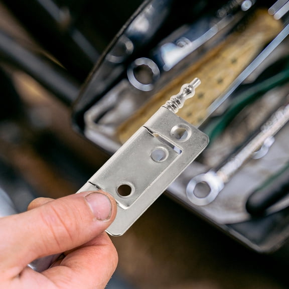 LOLIPPYY 16Pcs Silver Kitchen Hinges for Cabinets Replacement with Stable Load Bearing and Easy Installation