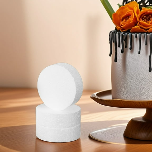 LOLIPPYY 16-Pack White Foam Rounds for Crafting, Ideal for Floral Arrangements, Sculptures, and Creative Projects