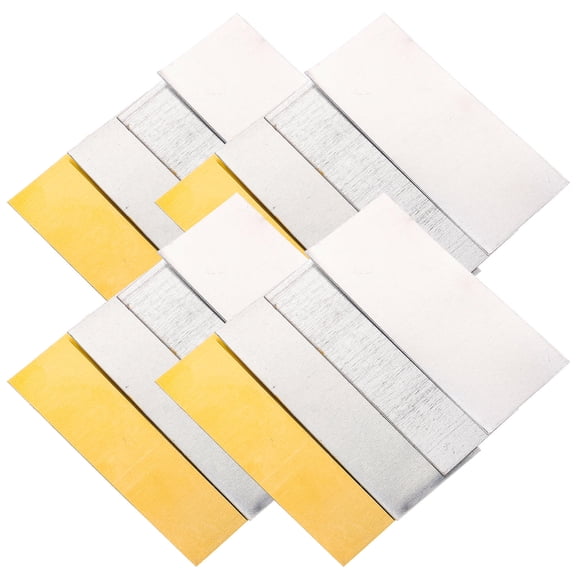 LOLIPPYY 16Pcs Zinc Anode Strips for Fruit Battery Experiment Electroplating Copper Sheet Assorted Color