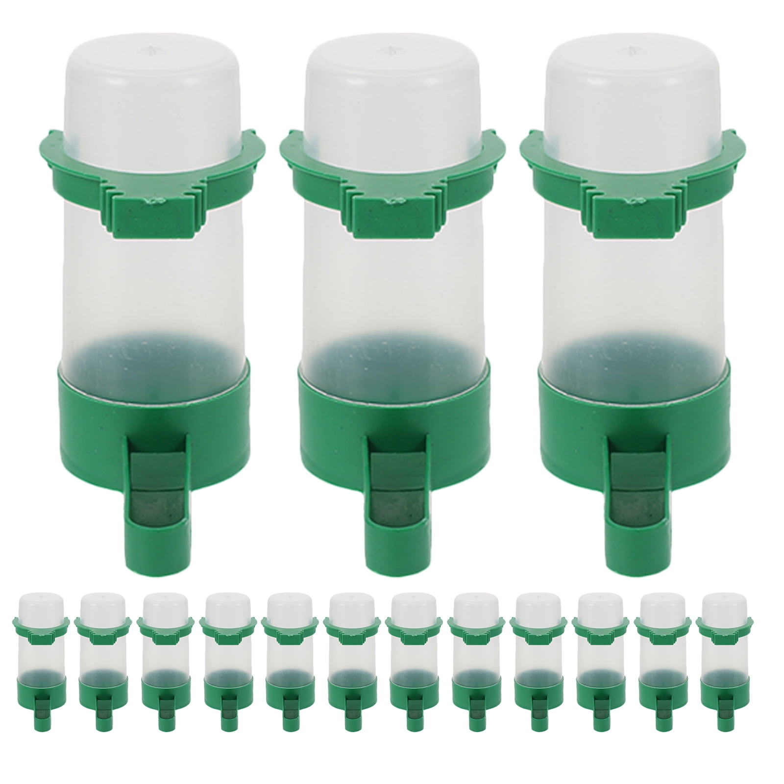 LOLIPPYY 16pcs Automatic Bird Drinker Feeder Cups for Cage - 60ML ... - Bird Cage With Feedometer And Watering System