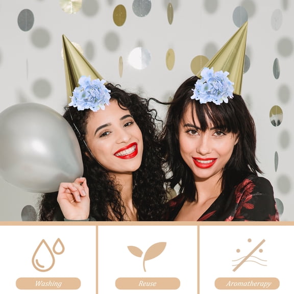 LOLIPPYY 18 Pcs Faux Hydrangea Silk Cloth Decorative for Wedding Decor