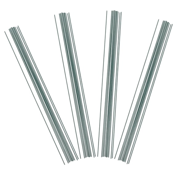 LOLIPPYY 180-Piece Green Floral Stem Wire for Artificial Flowers, Bouquet Making, and Craft Supplies