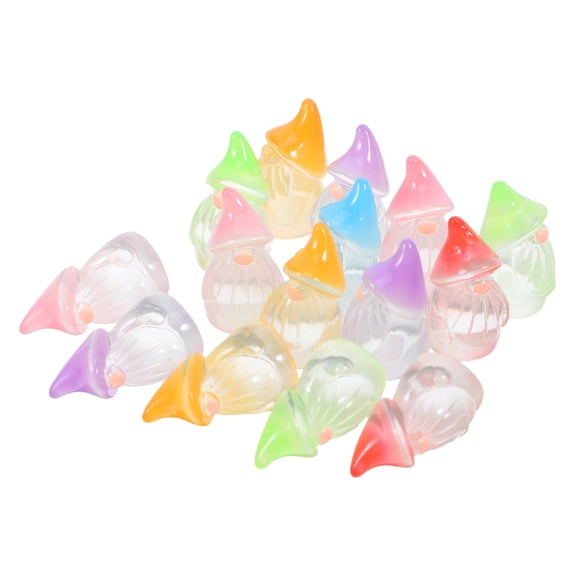 LOLIPPYY 18Pcs Assorted Color Tiny Resin Gnome Statues for Garden and Home Decoration