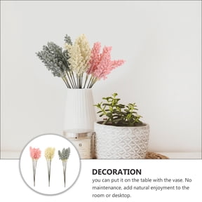 LOLIPPYY 18 Pieces Realistic Wheat Ear Stalks for Natural Indoor Floral Arrangements and Home Decoration
