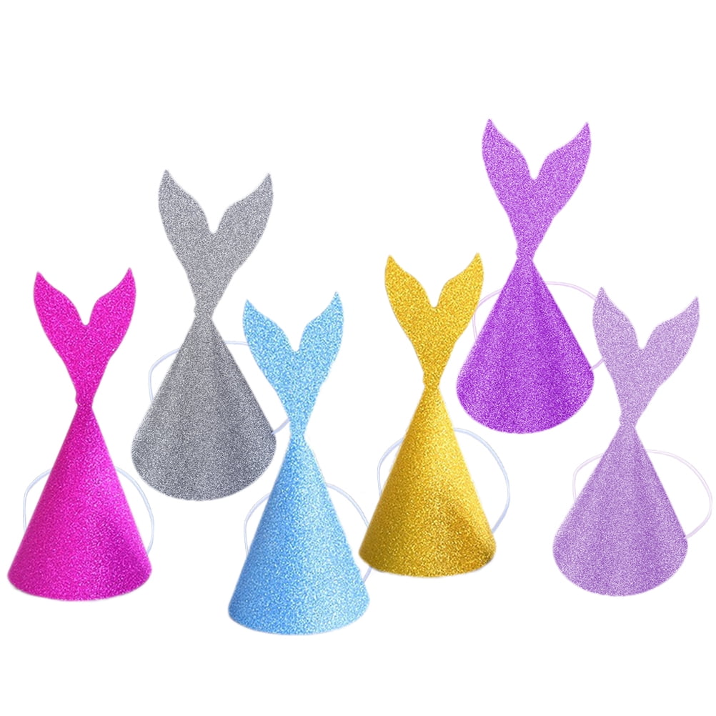 LOLIPPYY 18-Piece Set of Party Hats with Ropes and Tail Paper for ...