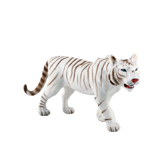 LOLIPPYY 1PC Realistic Tiger Statue White Wildlife Figurine for Home Decor Friends