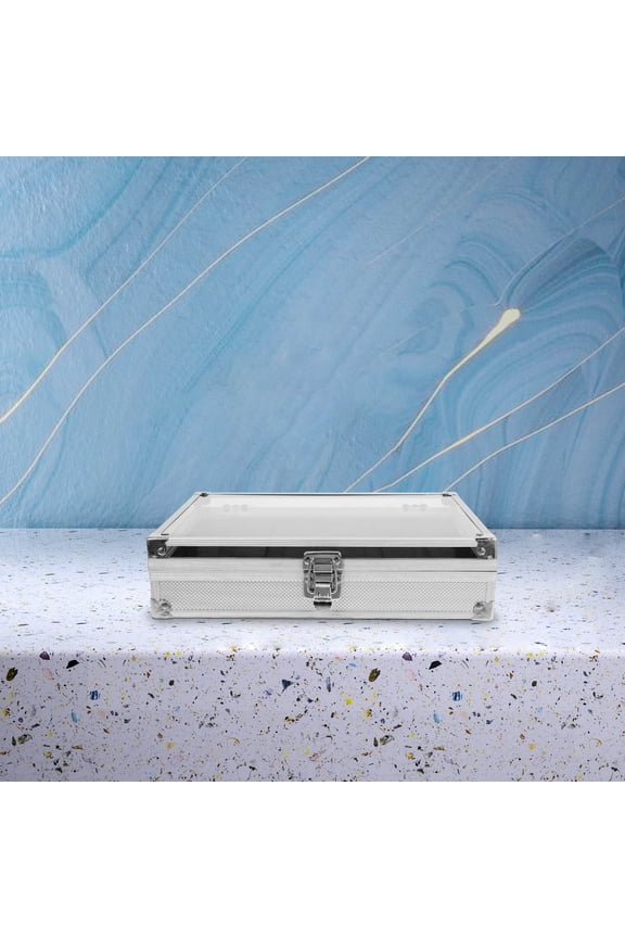 1Pack Aluminium Watch Holder for Jewelry Watches Storage Box in White