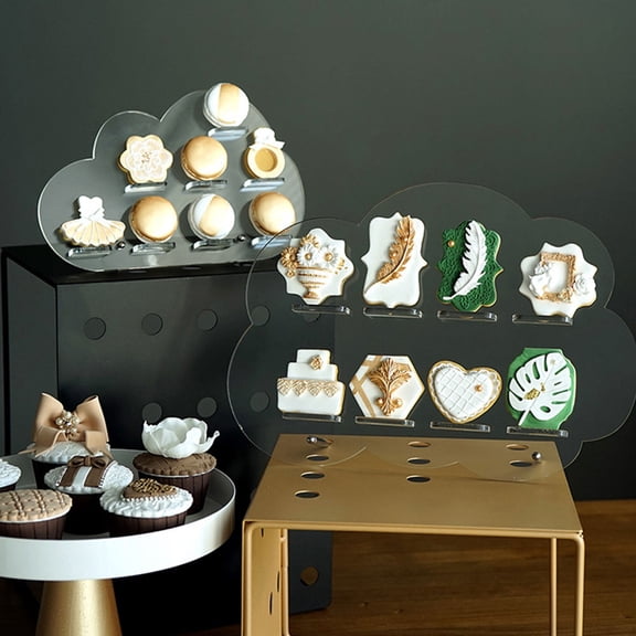 LOLIPPYY Acrylic Biscuit Display Holder 1 Pack for Elegant Pastry Presentation and Bakery Showcase