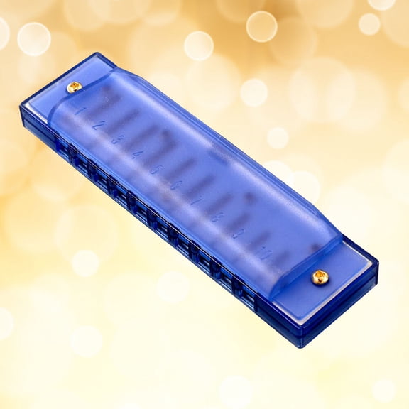 LOLIPPYY 1Pack Blue Musical Harmonica for Kids Birthday Party Music Instruments
