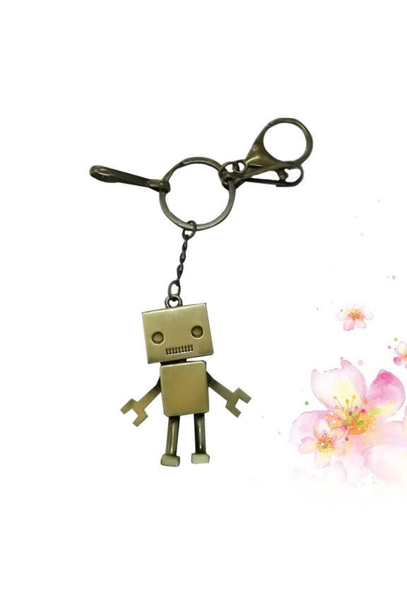 1Pack Cartoon Keychain Metal Robot Kids