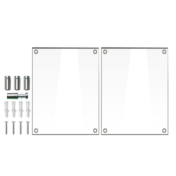 LOLIPPYY 1Pack Clear Picture Frames Acrylic Simple Shape Wall Mounting for Living Room Decoration