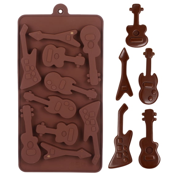 LOLIPPYY 1 Pack Silicone Chocolate Molds for Candy Making, Coffee & Music Theme, Baking Mold for Adults