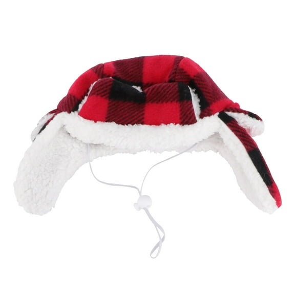 LOLIPPYY 1-Pack Plush Dog Winter Hat Warm Beret Headgear for Pets Outdoor Cold Weather Costume