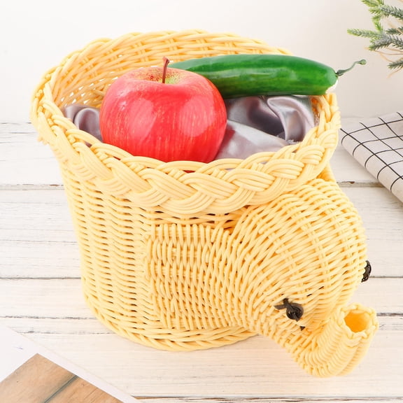 LOLIPPYY 1Pack Elephant Food Container for Creative Design Storage at Restaurant Light Brown