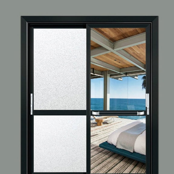 LOLIPPYY 1Pack Frosted Window Paste PVC UV Protection For Glass Surfaces
