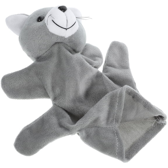 LOLIPPYY 1Pack Grey Plush Puppet for Toddlers and Parents Engaging in Role Play