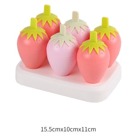 LOLIPPYY 1Pack Ice Cream Molds Maker PP Cartoon Shape for Family Summer Activities