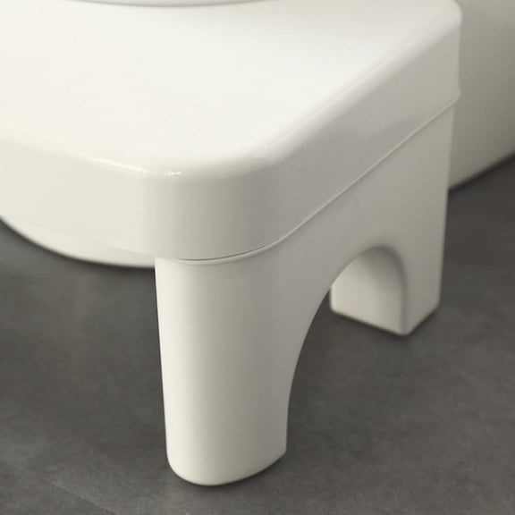 LOLIPPYY 1-Pack White Kids Toilet Footstool Non- PP Bathroom Step Stool for Children
