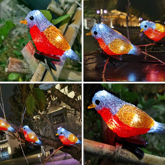 LOLIPPYY 1Pack LED Light String Waterproof Bird Lamp for Outdoor Decor