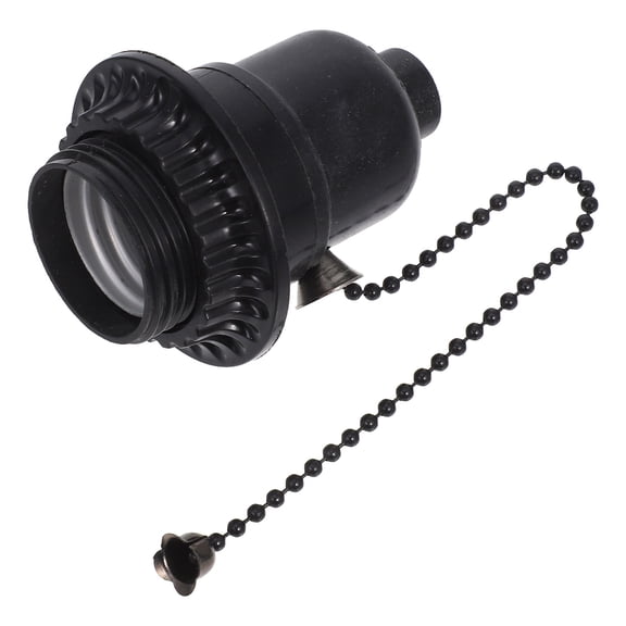 LOLIPPYY 1Pack Lamp Light Socket Replacement Metal Black For Workshop Repairs