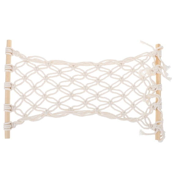 LOLIPPYY 1Pack Macrame Fruit Hammock for Kitchen White Kitchen Storage