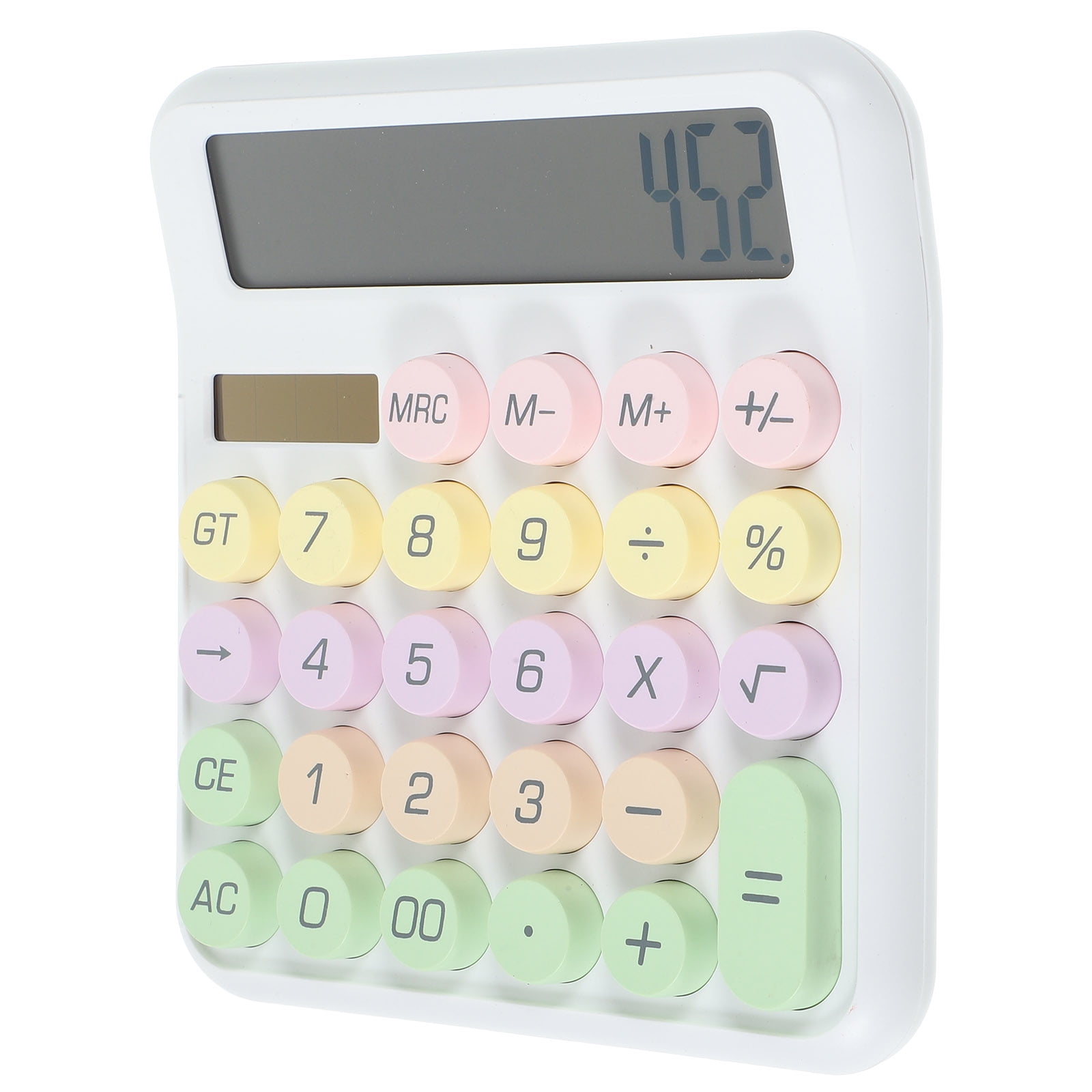 LOLIPPYY 1Pack Mechanical Calculator With Cute Design For Desk Use In 6.10X5.71X0.79In
