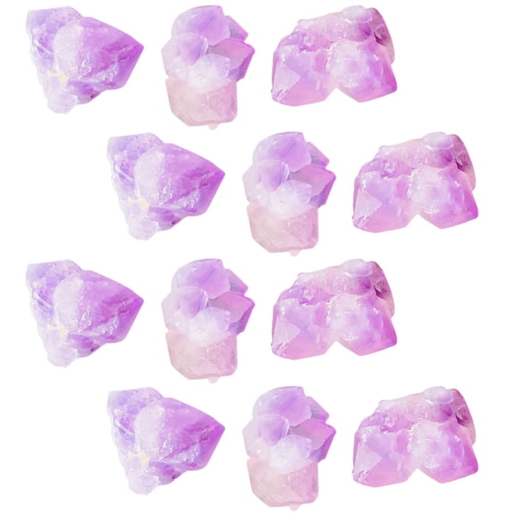 LOLIPPYY 1Pack Natural Amethyst Crystal Chips Decorative Rocks for Succulent and Flower Arrangement