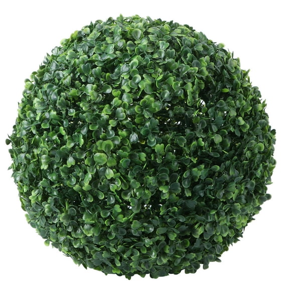 LOLIPPYY 1 Pack Round Faux Greenery , Realistic Plastic Decorative Spheres for Indoor Outdoor Home and Garden Decor