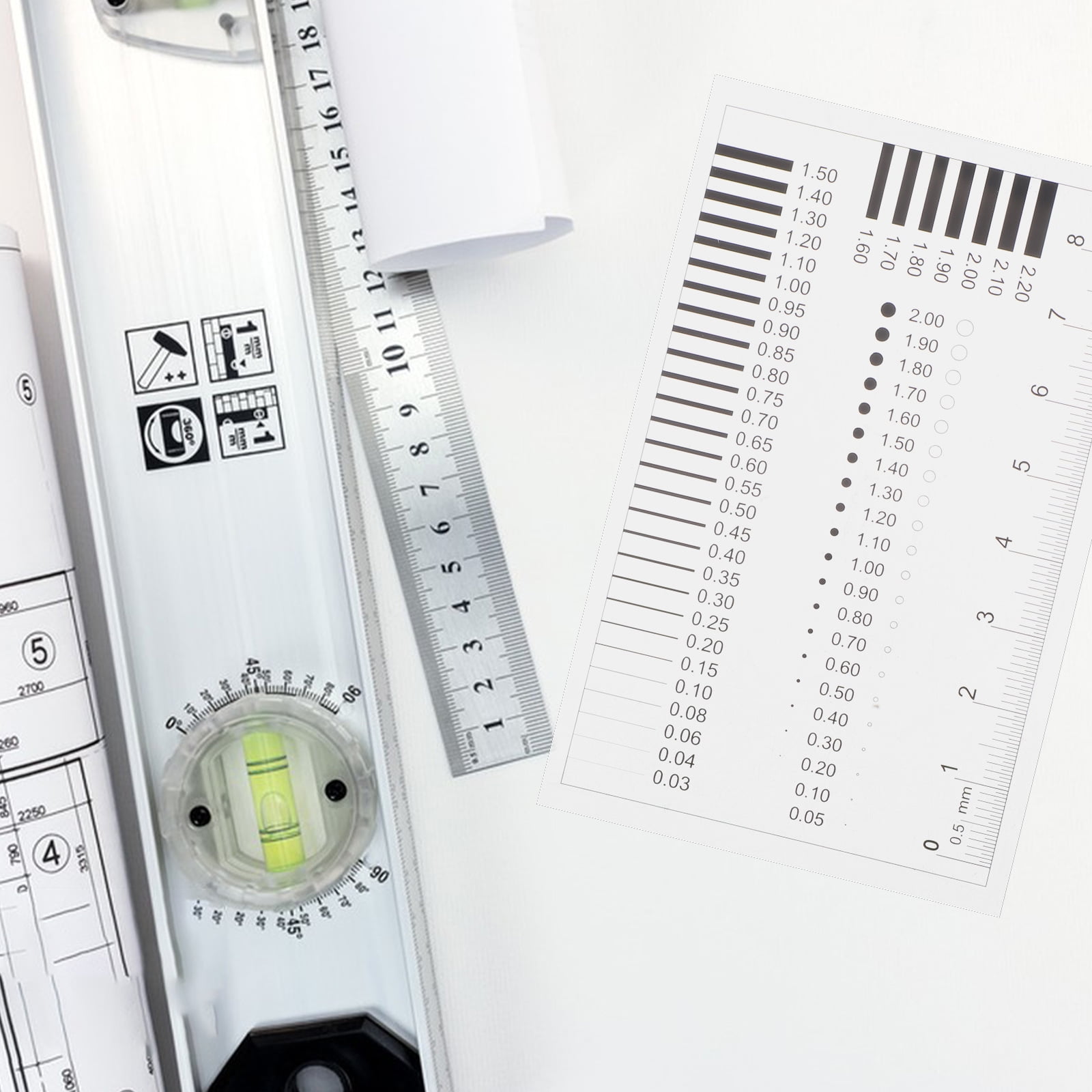 32sec Ruler LOLIPPYY Sec Size Chart Ruler Plastic 1Pack 3.94X2.44X0.004In - Walmart.com