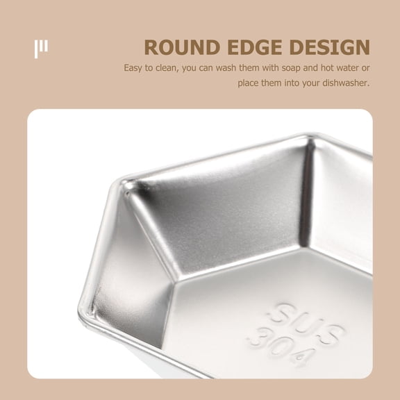 LOLIPPYY 1Pack Stainless Steel Dinner Plate for Side Dish Silver Finish