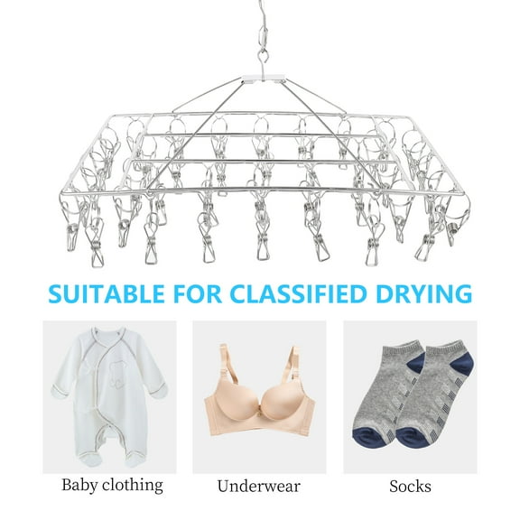 LOLIPPYY 1Pack Stainless Steel Drying Clips For Towel Hanger Suitable For All Seasons