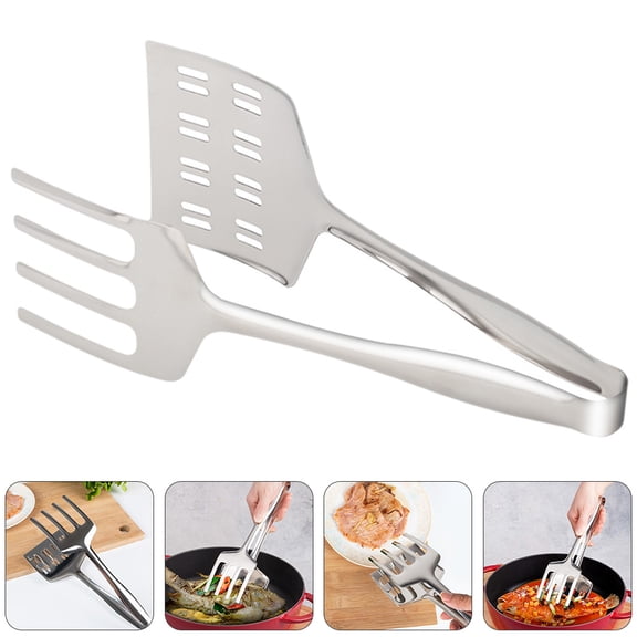 LOLIPPYY 1Pack Stainless Steel Kitchen Spatulas Simple Design Oil Sieve Cooking Utensil