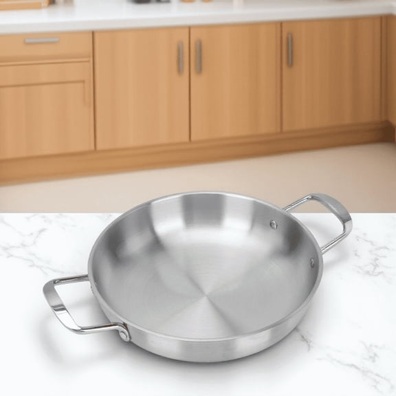 LOLIPPYY 1-Pack Stainless Steel Round Stew Pot Ideal for Cooking Enthusiasts and