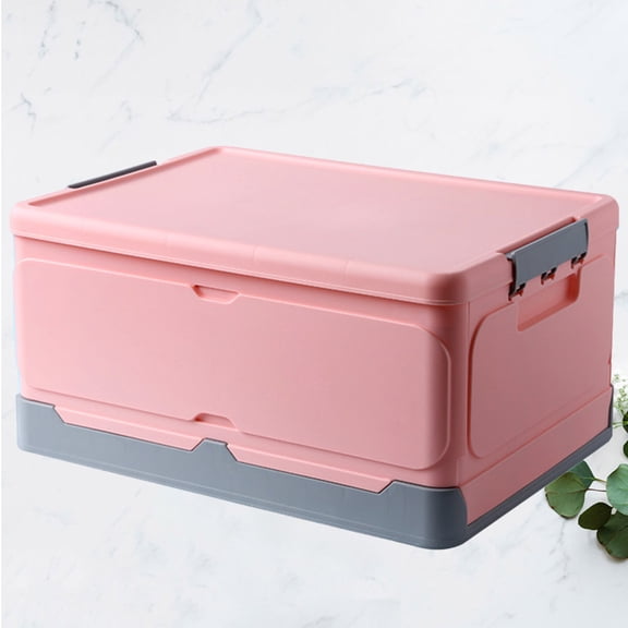 LOLIPPYY 1Pack Sweater Storage Pink PP Plastic Storage Box for Office Sundries Organizer