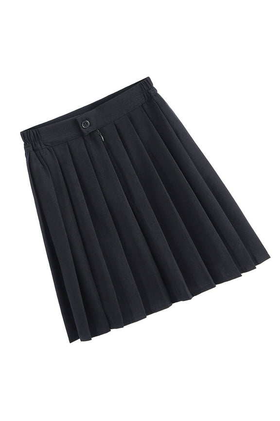1Pack Uniform Skirts for Girls Navy Blue Polyester for Graduation Ceremony