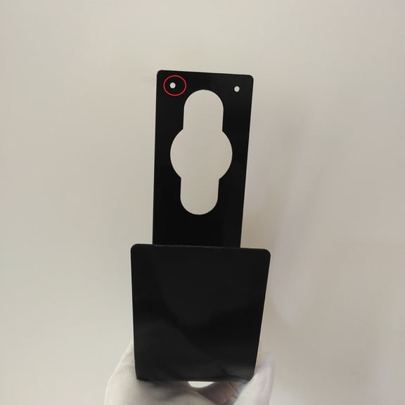 LOLIPPYY 1Pack Wall Mounted Iron Hanger Telescopic Pipe Fittings Garden Hose Holder Black for Kitchen Use