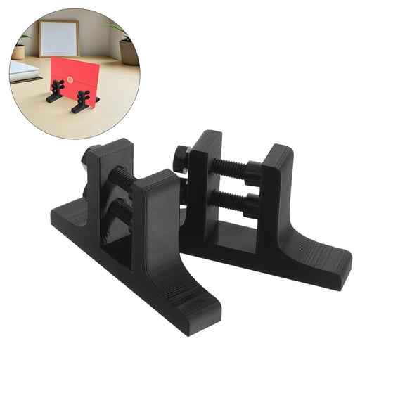 LOLIPPYY 1Pair Adjustable Mirror Holder Stand for Home Desk with Stable Black Base and Easy Assembly
