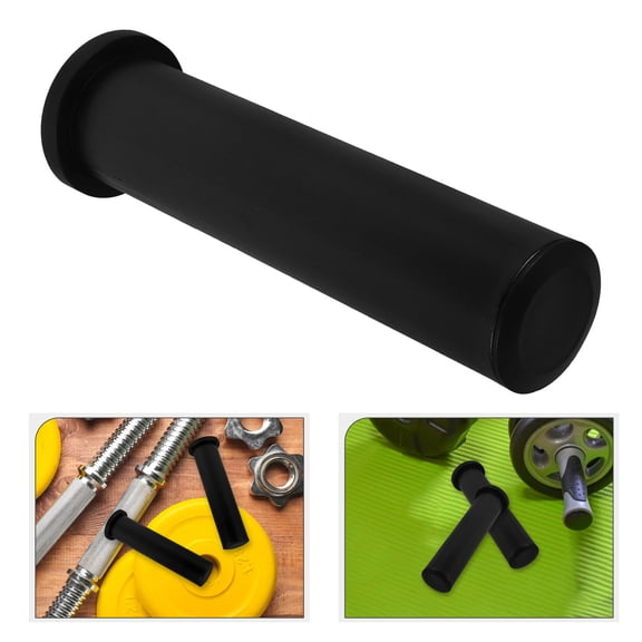 LOLIPPYY 1Pair Barbell Handle Grip Adapter Sleeve Black PP Material Stable for Weightlifting Home