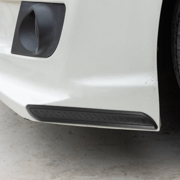 LOLIPPYY 1Pair Black Car Bumper Protector Strip Automotive Anti Collision Guard for Front and Rear Bumpers