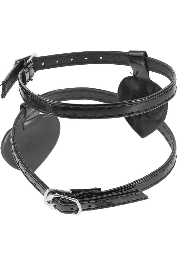 1Pair Black Elastic High Heel Shoe Straps Anti Loose Ankle Straps Prevent Shoes from Dropping