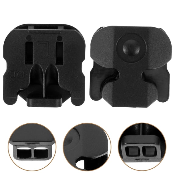 LOLIPPYY 1Pair Black Plastic Shoe Lace Locking Clips for Convenient and Safe Lace Fastening and Decoration