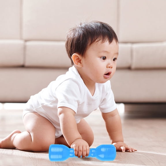 LOLIPPYY 1Pair Blue Exercise Dumbbells Plastic Shell with Closed Design for Safety