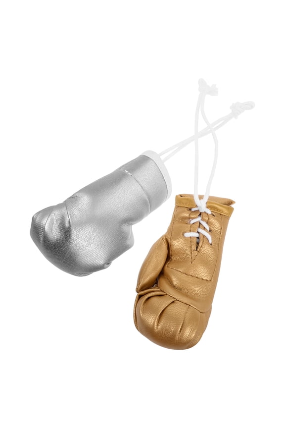1Pair Boxing Glove Keychain with Fine Craftsmanship Car and Bag Accessories