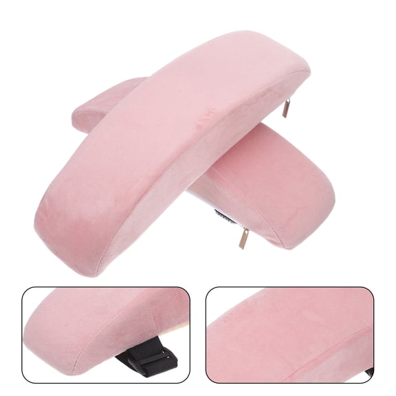 LOLIPPYY 1Pair Chair Arm Cushions Height Enhancing Pink Armrest for Office Chair Ergonomic Support