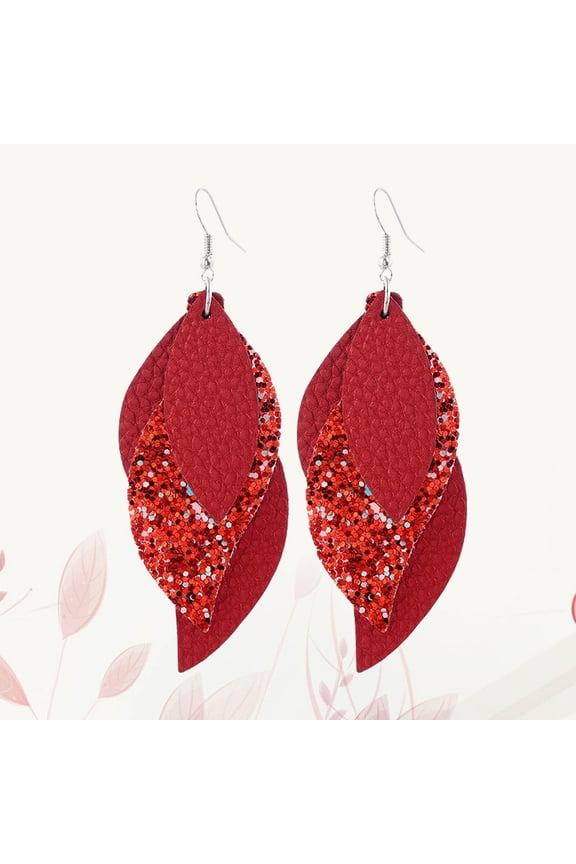 1Pair Ear Drop Sequin Earring Decoration Fashion Dangler