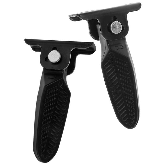 LOLIPPYY 1Pair Foldable Motorcycle Foot Pegs Black Aluminum Alloy Footrest for Comfortable Riding
